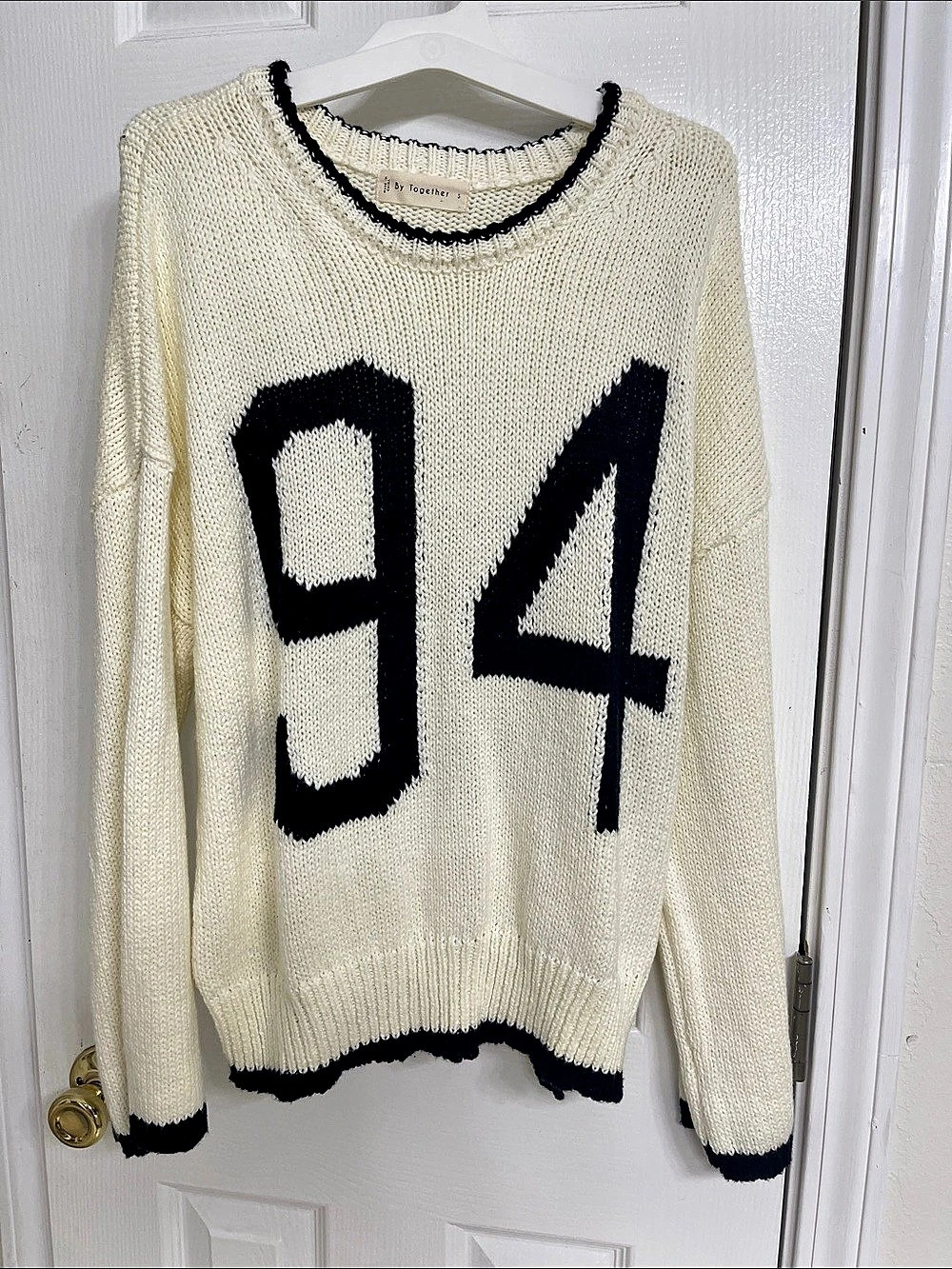 By Together Varsity 94 Sweater Color Block Small